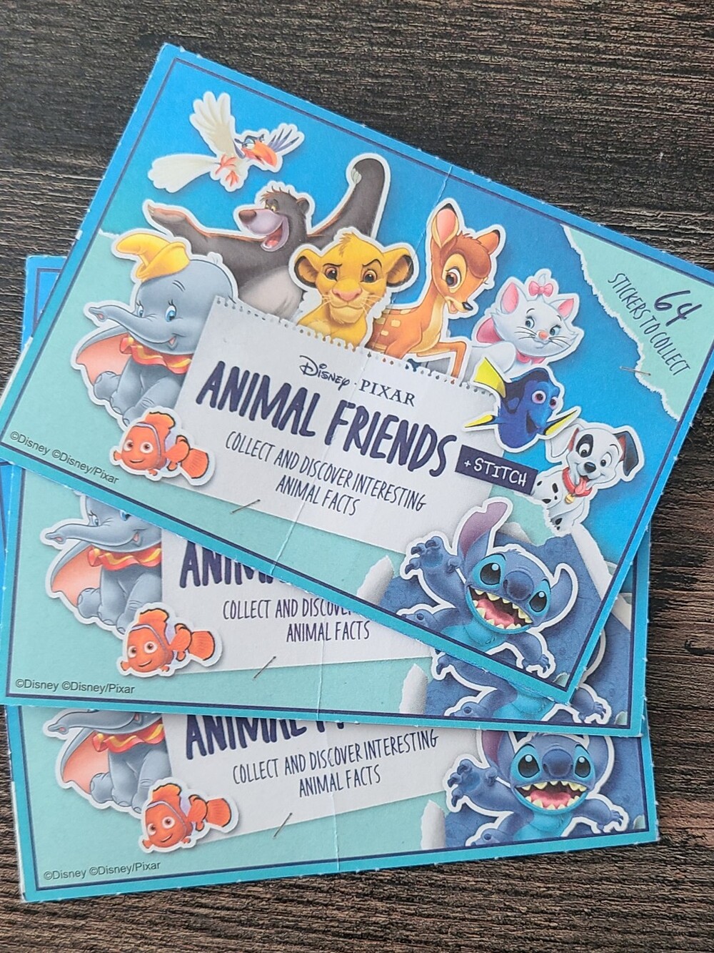 Disney Stickers - Animal Friends 3 Pack (12 Stickers)